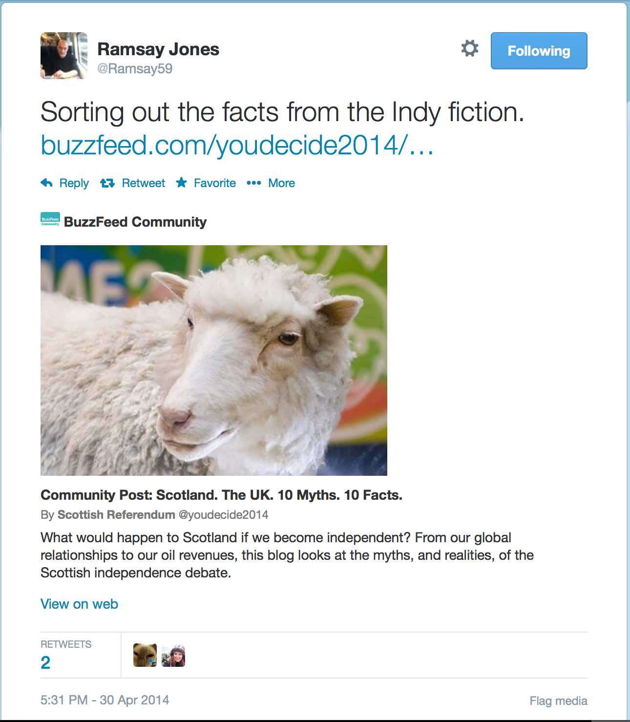 Ramsay Jones @Ramsay59 - Sorting out the facts from the Indy fiction.
